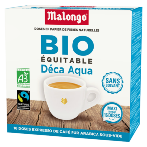 Malongo NC - Nouvelle-Calédonie - café dosettes bio déca aqua