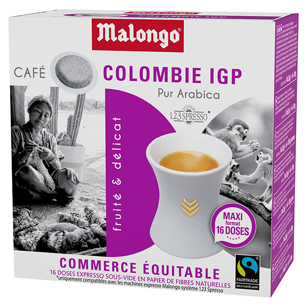 Malongo NC - Nouvelle-Calédonie - café dosettes Colombie IGP