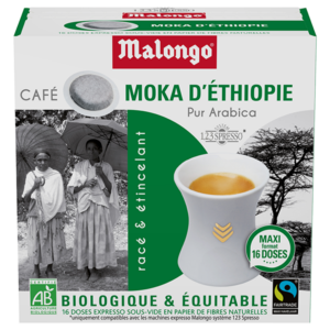 Malongo NC - Nouvelle-Calédonie - café dosettes Moka d'éthiopie